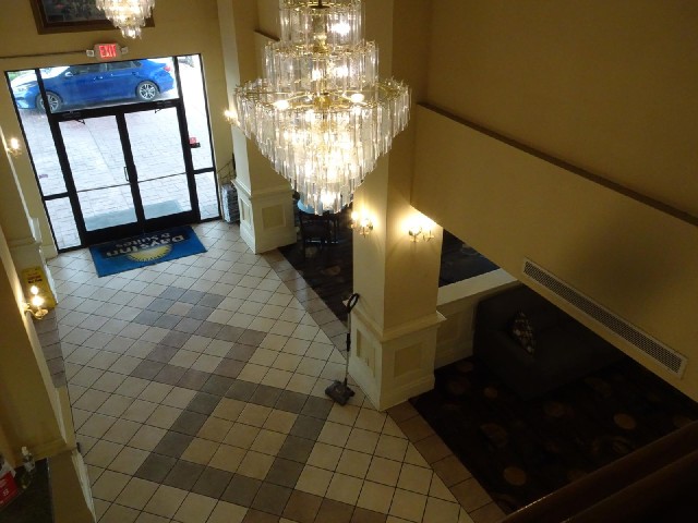 The hotel lobby is quite swanky. I caused a bit of confusion when I tried to check in here because a...