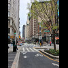 The next section of Broadway is nominally for bikes and pedestrians only, but there's a fire engine ...