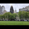 The black building is the Bryant Park Hotel. It reminds me of Chicago's Carbide and Carbon Building....