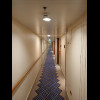 Many of the corridors in the accommodation areas run the whole length of the ship.