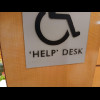 This sign made it look as if the people at the so-called help desk were just going to fob me off but...