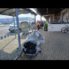 I'm pleased that the Southampton terminal has trolleys. It means that I don't have to carry the clin...