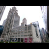 The Chicago Tribune building.