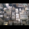 The black area in the bottom middle of the picture is another part of the Sears Tower. The tower is ...