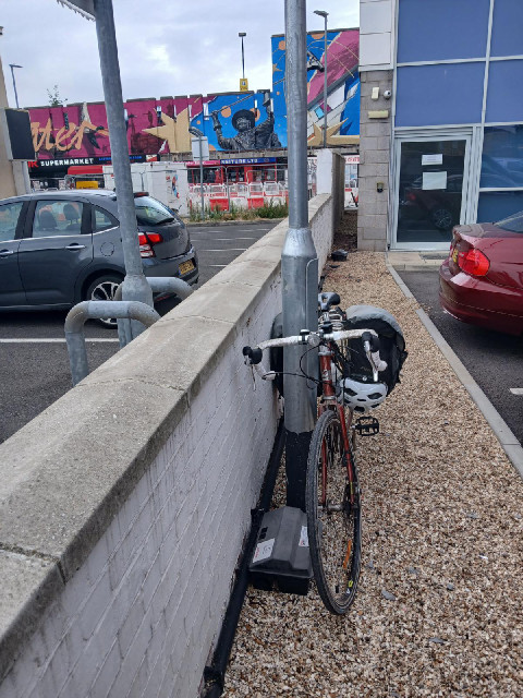 For the second night in a row, I get to park next to rat poison.