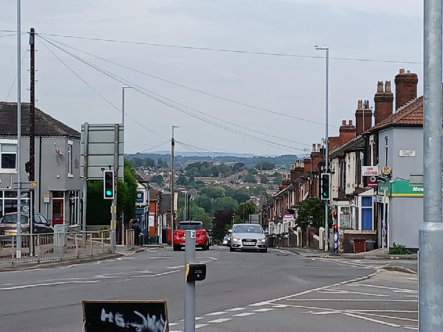 A view from the top of Sneyd Hill, between the Hanley and Tunstall parts of Stoke-on-Trent.