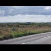 On the horizon about a quarter of the way across this picture you can see one of the big satellite d...