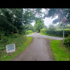 Where the trail crosses the road, there are still some intact pieces of railway track.