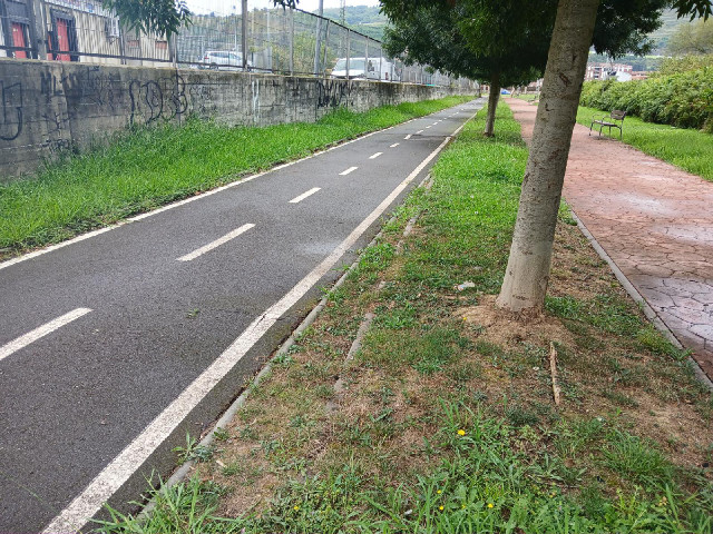You can see part of an old railway track here.
