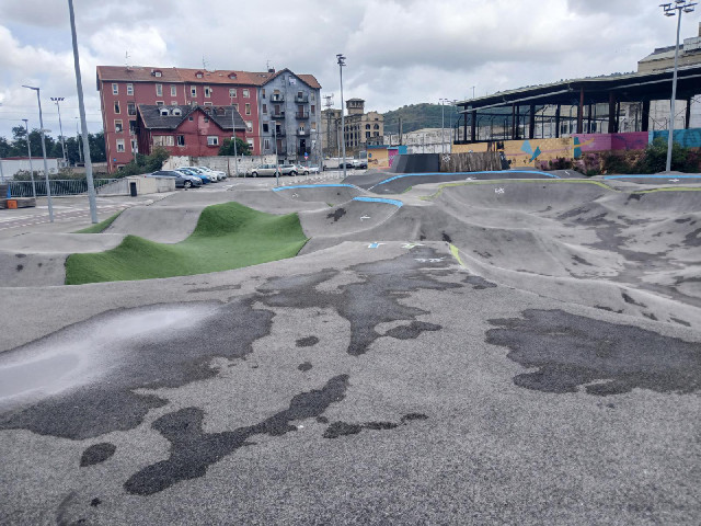 A skate park.