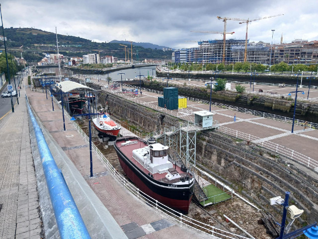 A dry dock.