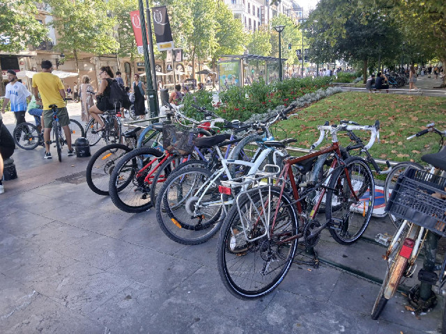 This is the third bike that I've parked in this rack.