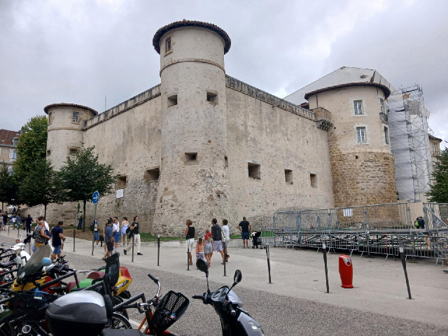 The old castle in Bayonne.
