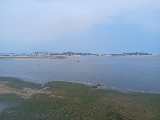 A view back across the bay to Santander.