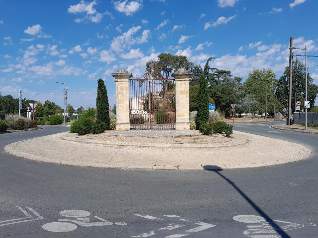Not the only freestanding set of gates around here.