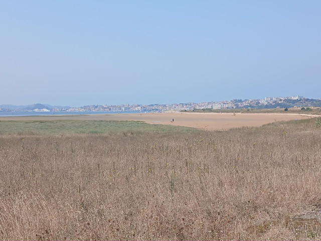 Another view towards Santander, this time with a beach.