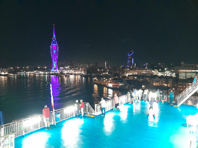 Leaving Portsmouth harbour.