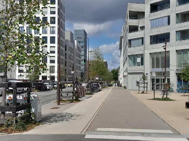 The way into the centre of Nantes.