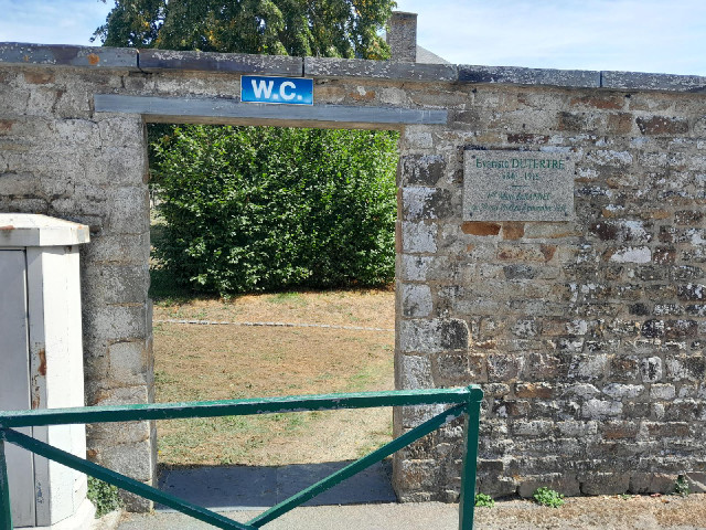 There's also a toilet dedicated to Rann&eacute;e's first mayor.