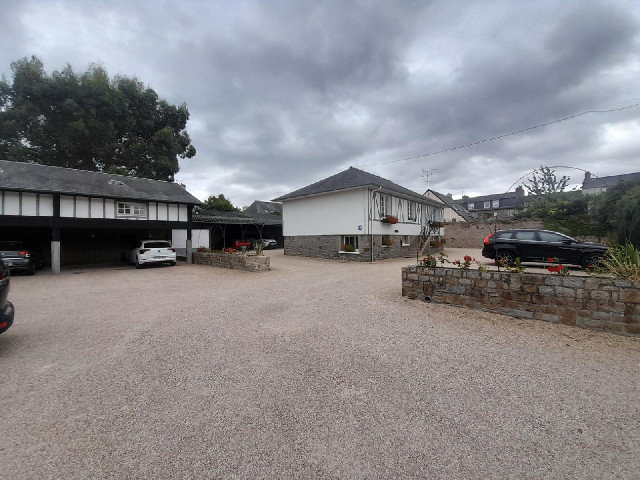 It has a large car park.