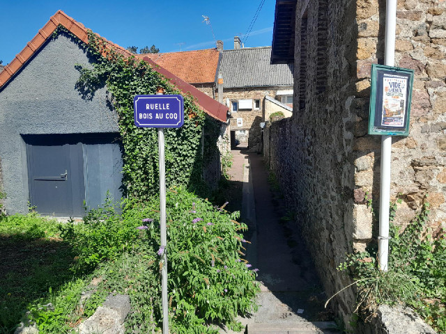 There was nothing wrong with the road. It brought me down the hill into the suburbs of Coutances. No...