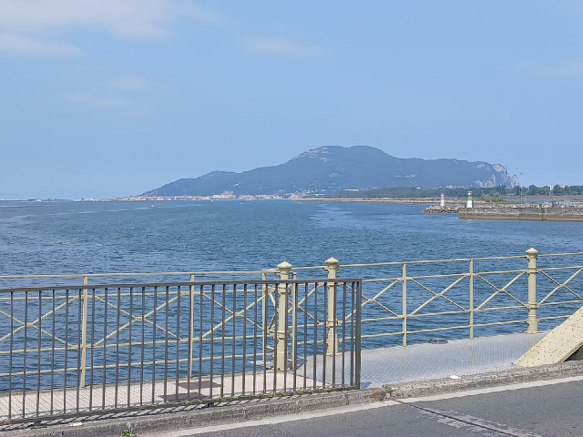 A view from the old bridge across the River Treto.