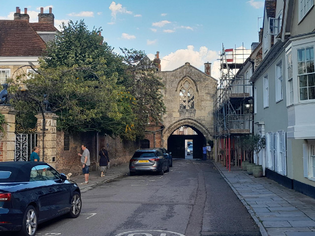 Beause I chose to deviate through the cathedral close I get to go through two of these gateways.