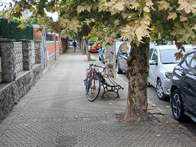 I hope my bike isn't too much in the way there. The only other places I could reasonably have locked...
