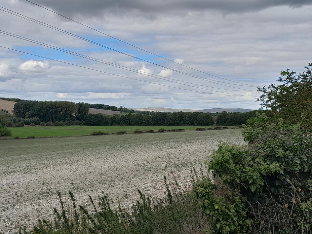 There is a little white spot on the dark hill on the right. We'll see more of that later.