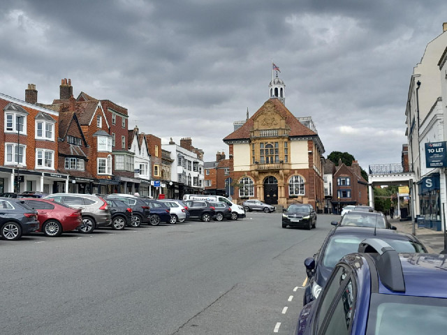 Marlborough is on the old coach road from London to Bath. It has never been by-passe so this wide Hi...