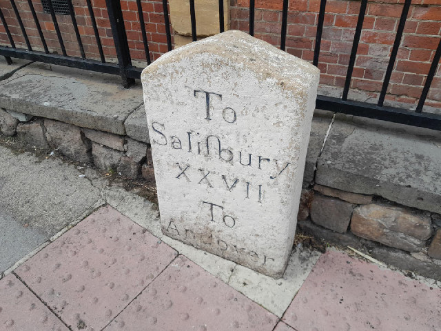 I don't know whether this is saying that Salisbury and Andover are the same distance from here or wh...