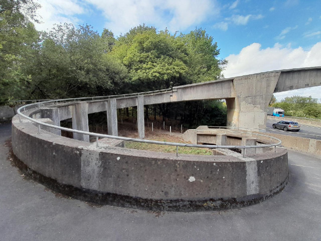 This bridge over the M4 is colloquially known as the Curly Wurly Bridge. I don't know why it has a l...