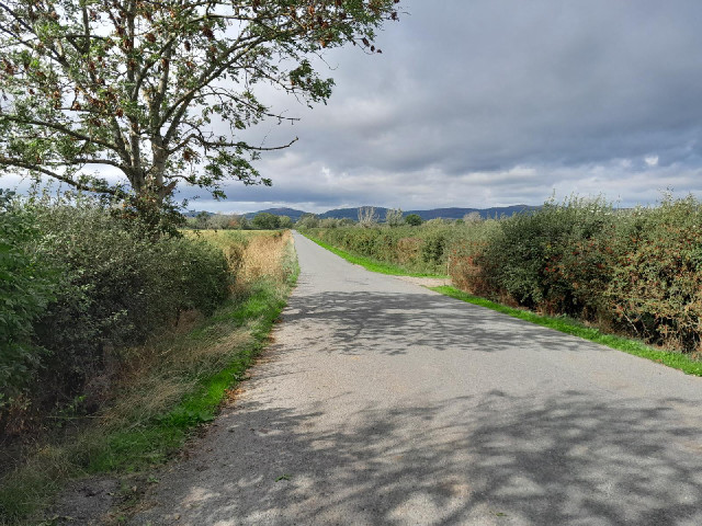 A straight flat road which I always enjoy, both on a bike and in a car.