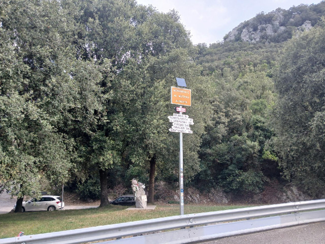 I spent a lot of today on the N-634 which, as this sign says, goes from San Sebastian, 163 km in fro...