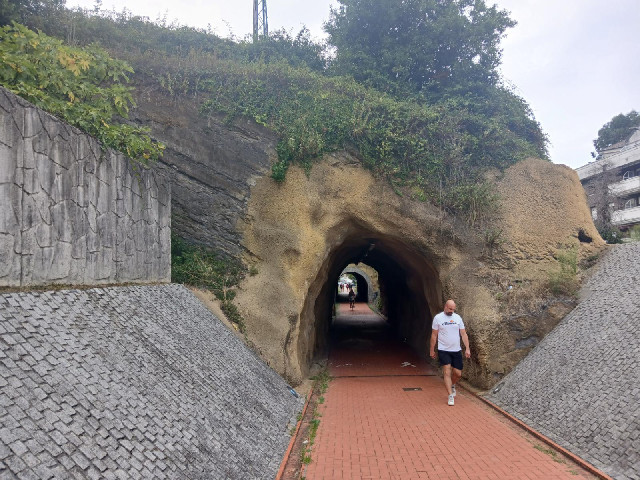 ... whereas the cycle path next to it goes through this more useful one. 