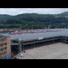 Cars being either imported or exported.