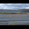 An Intermarch&eacute; distribution centre with a lot of lorry bays.