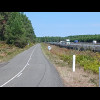 There's another cyclist in the distance in front of me. He can't have stayed on this road for very l...