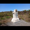 A monument to Henri-Fran&ccedil;ois Beconnais, a champion cyclist, motorcyclist and driver, who was ...