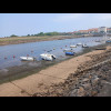 It looks like low tide. I guess that you must get large tides on the day of an eclipse because the M...