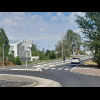 The next section of road goes through a motorway junction so, quite sensibly, the cycle lane is in t...