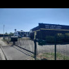 My hotel is one of several on an out-of-town industrial park. It's behind this place which sells and...