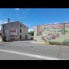 A strange mural in Saint-Ciers-sur-Gironde. Those creatures are eating a human leg.