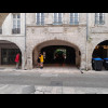 The entrance to a hotel which is fancier than mine but doesn't have the view.