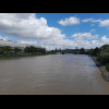 I'm now crossing the second branch of the Loire, to the North bank. This is the view upstream.